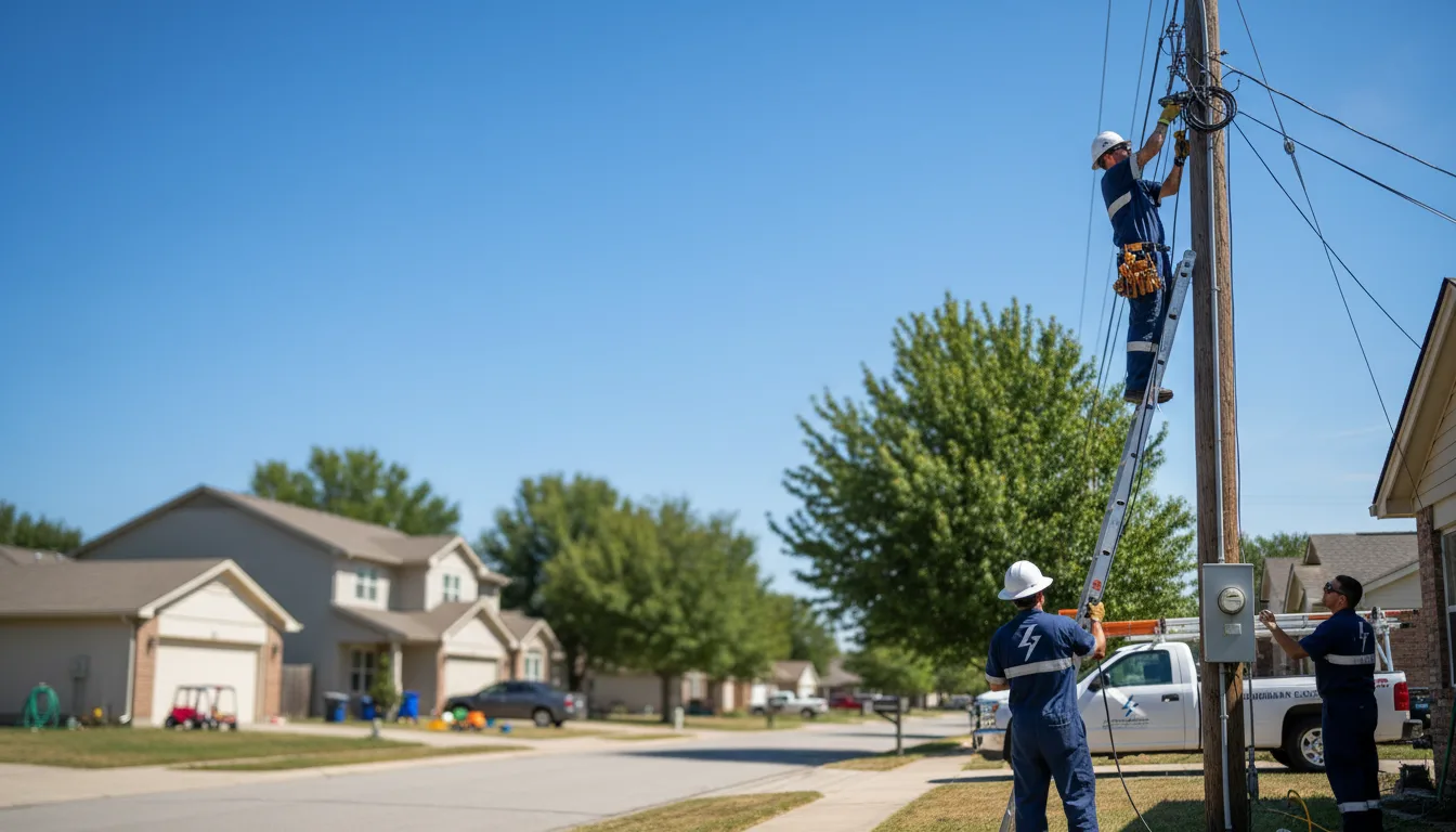 Residential electrician providing installation services in Liberty, KS